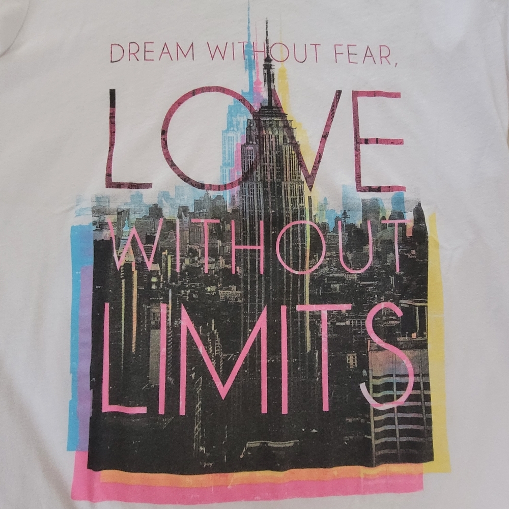Dream Without Fear Love Without Limits T-shirt Junior Fit Women's 2X By Hybrid